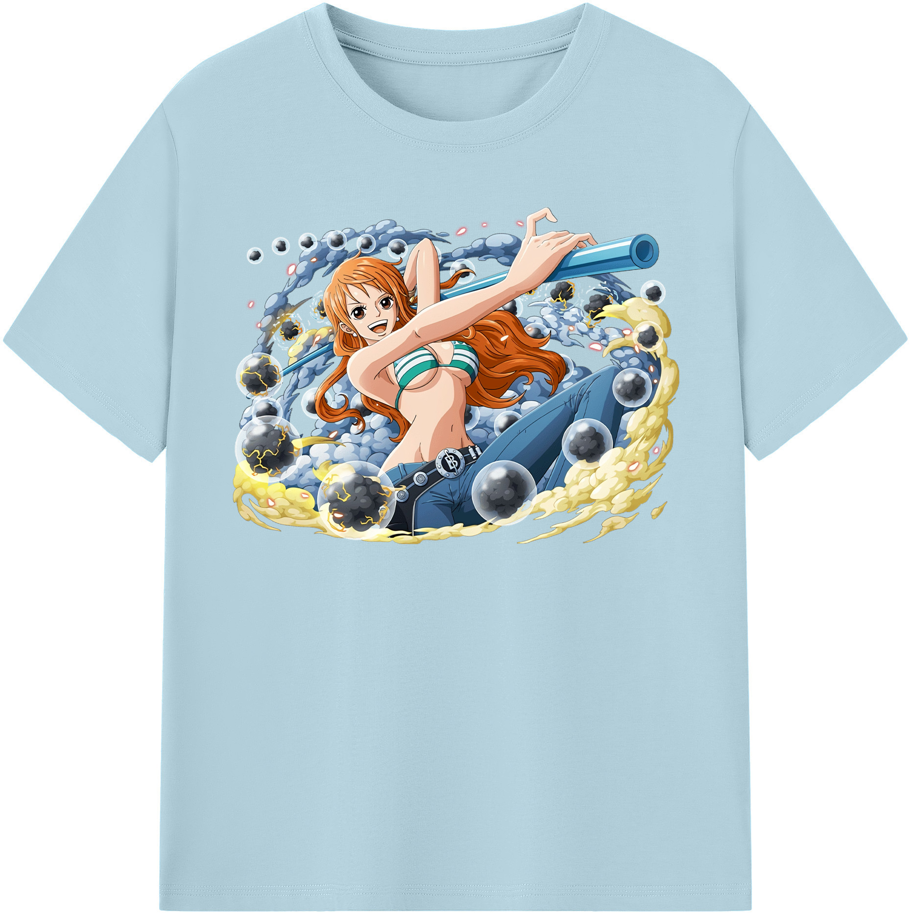 ワンピース ナミ ONE PIECE Nami 綿100％半袖Tシャツ（フロントプリント）